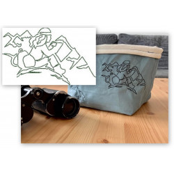 Stickserie - Hiking Wandern Line Art 3